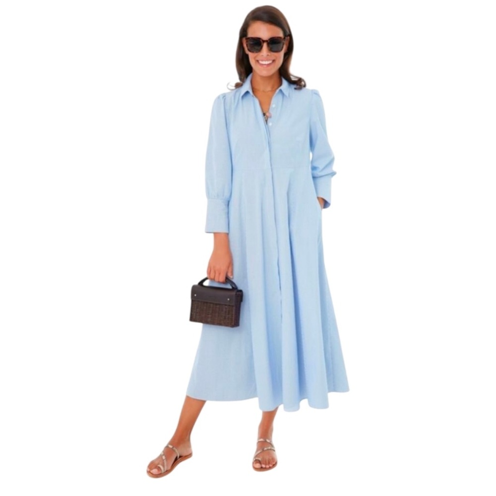 Tuckernuck Sky Blue Long Sleeve Dress
